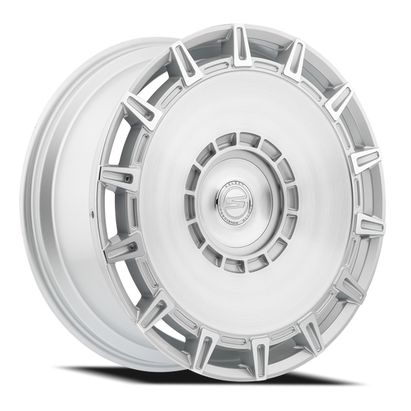 22x10.5 Select Precision Alloys Apollo Silver Brushed 5x112 ET38 Wheel