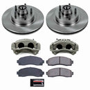 PowerStop OE Stock Replacement Low-Dust Ceramic Brake Pad, Rotor and Caliper Kit