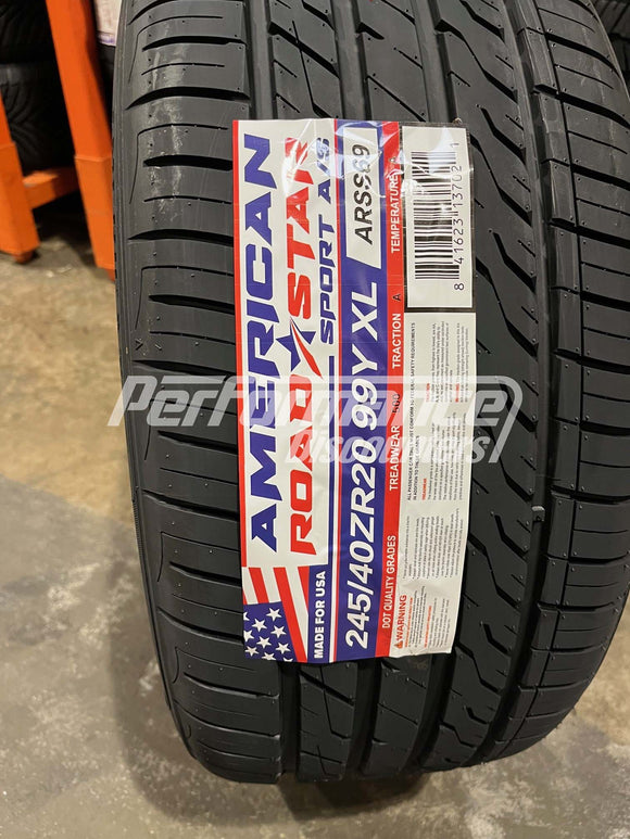 245/40ZR20 American Roadstar Sport A/S 99Y BSW SL 245 40 20 2454020
