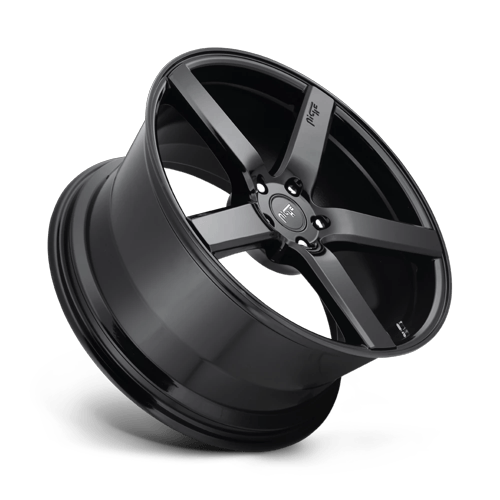 8.5x20 Niche Wheels M188 Milan Gloss Black Wheel 5x114.3 ET35 CB72.56