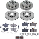 PowerStop OE Stock Replacement Low-Dust Ceramic Brake Pad and Rotor Kit