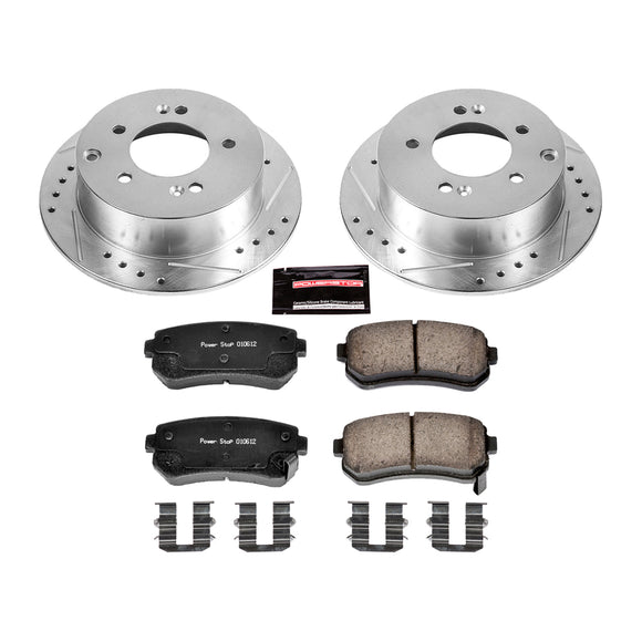 PowerStop Z23 Daily Driver Carbon-Fiber Ceramic Brake Pad and Drilled & Slotted