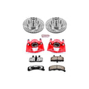 PowerStop Z36 Truck and SUV Ceramic Brake Pad, Drilled & Slotted Rotor, and Cali