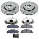 PowerStop OE Stock Replacement Low-Dust Ceramic Brake Pad, Rotor and Caliper Kit