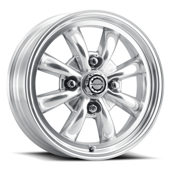 15x5.5 Mobelwagen MW-731P Polished 4x130 ET20 Wheel Rim