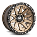 17x9 Hardrock H106 Matte Bronze-Black 6x139.7 ET-12 wheel/rim