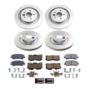 PowerStop Genuine Geomet Coated Rotor and Low-Dust Ceramic Brake Pad Kit