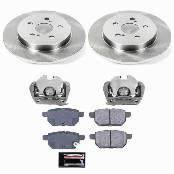 PowerStop OE Stock Replacement Low-Dust Ceramic Brake Pad, Rotor and Caliper Kit