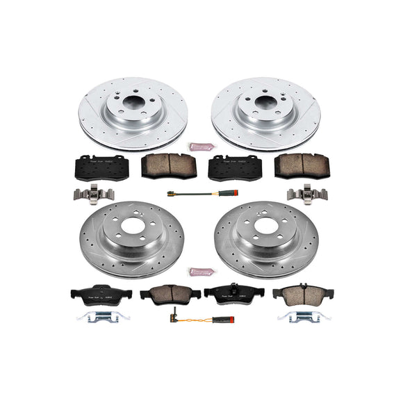 PowerStop Z23 Daily Driver Carbon-Fiber Ceramic Brake Pad and Drilled & Slotted