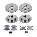 PowerStop OE Stock Replacement Low-Dust Ceramic Brake Pad and Rotor Kit