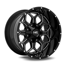 20x10 Hardrock Indestructible Gloss Black Milled 8x165.1 ET-19 wheel/rim-2