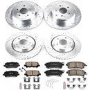 PowerStop Z23 Daily Driver Carbon-Fiber Ceramic Brake Pad and Drilled & Slotted