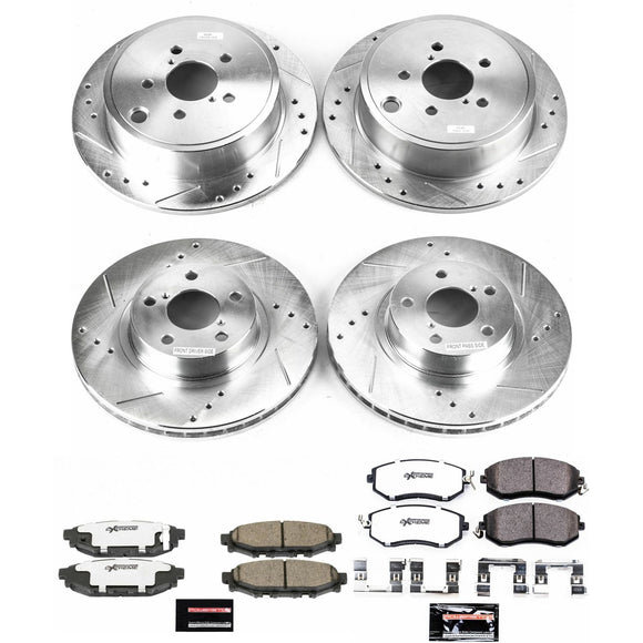 PowerStop Z26 Street Performance Ceramic Brake Pad and Drilled & Slotted Rotor K
