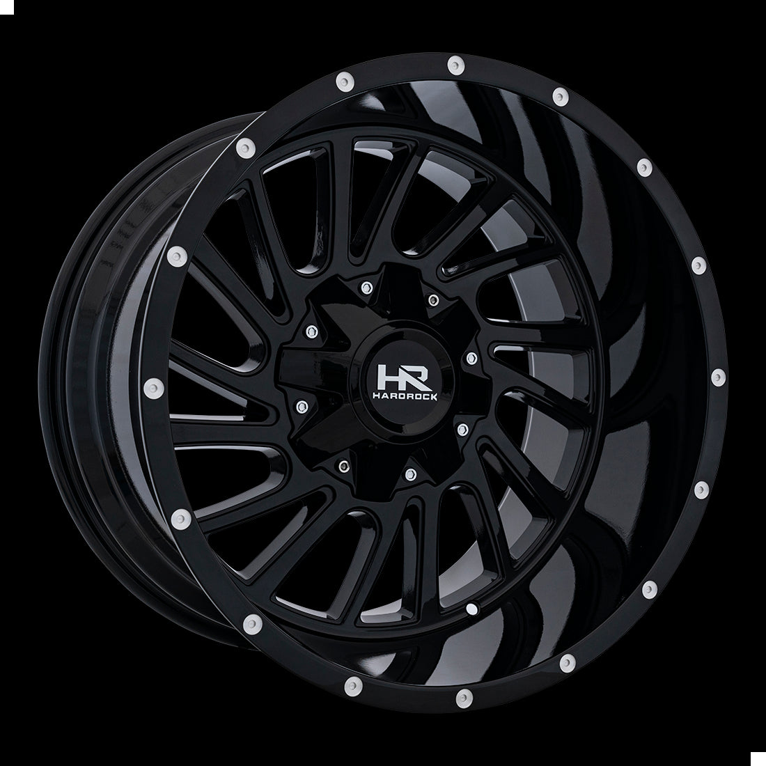 20x12 Hardrock Overdrive Gloss Black 6x135/139.7 ET-51 wheel/rim