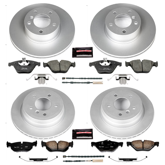 PowerStop Genuine Geomet Coated Rotor and Carbon-Fiber Ceramic Brake Pad Kit
