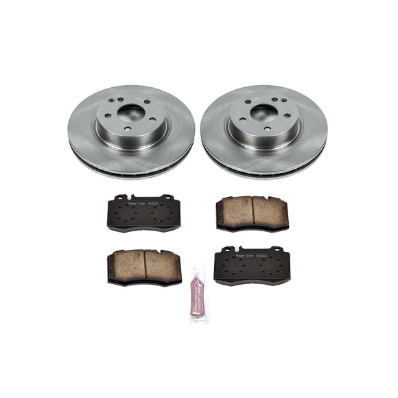 PowerStop OE Stock Replacement Low-Dust Ceramic Brake Pad and Rotor Kit