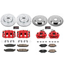 PowerStop Z23 Daily Driver Carbon-Fiber Ceramic Pads Drilled & Slotted Rotor & C