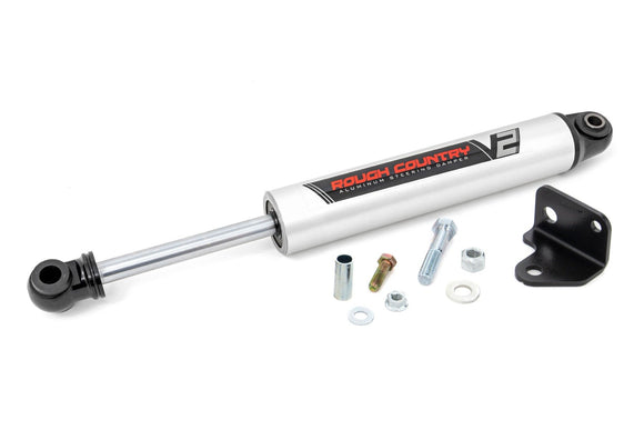 V2 Steering Stabilizer - Relocation Bracket - Jeep Wrangler JK (07-18)
