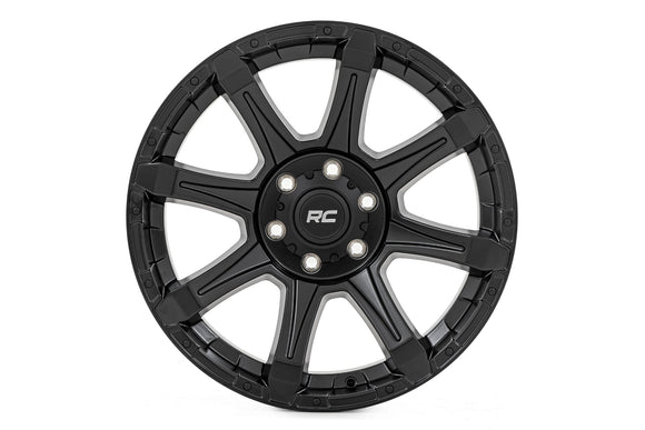 20x9 Rough Country 81 Series Semi Gloss Black 6x135 ET-12 Wheel Rim
