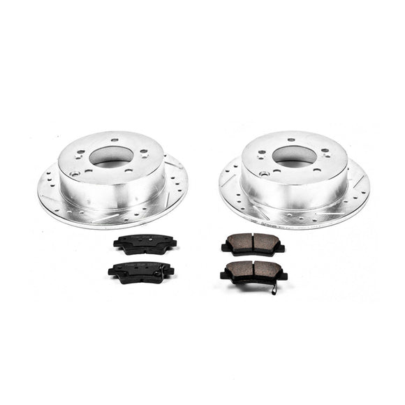 PowerStop Z23 Daily Driver Carbon-Fiber Ceramic Brake Pad and Drilled & Slotted