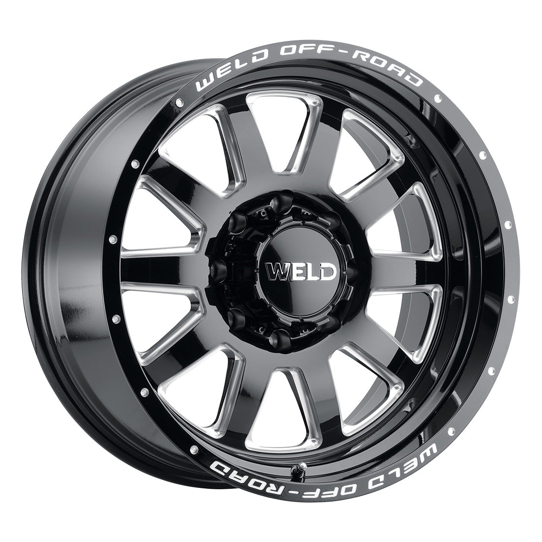 20x9 WELD Off-Road Stealth Gloss Black Milled 8x170 ET0 Wheel Rim