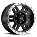 18x9 Vision 398 Manx Gloss Black Machined Lip Wheel 8x180 ET12 CB124.2