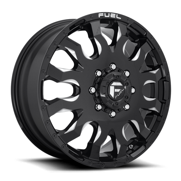 20x8.25 Fuel Off-Road D673 Blitz Gloss Black Milled 8x170 ET105 CB125.1 Wheel
