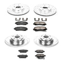 PowerStop Z23 Daily Driver Carbon-Fiber Ceramic Brake Pad and Drilled & Slotted