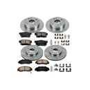 PowerStop OE Stock Replacement Low-Dust Ceramic Brake Pad and Rotor Kit