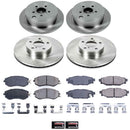 PowerStop OE Stock Replacement Low-Dust Ceramic Brake Pad and Rotor Kit