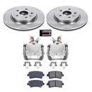 PowerStop OE Stock Replacement Low-Dust Ceramic Brake Pad, Rotor and Caliper Kit