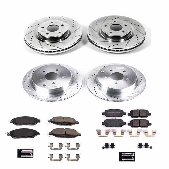 PowerStop Z23 Daily Driver Carbon-Fiber Ceramic Brake Pad and Drilled & Slotted