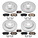 PowerStop Genuine Geomet Coated Rotor and Low-Dust Ceramic Brake Pad Kit