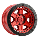 20x9.5 Black Rhino Reno Candy Red Black Lip Edge Black Bolts 6x139.7 ET12 Wheel