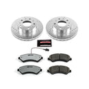 PowerStop Z36 Carbon-Fiber Ceramic Brake Pad with Drilled and Slotted Rotor Kit