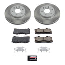 PowerStop Semi-Coated Rotor and Low-Dust Ceramic Brake Pad Kit