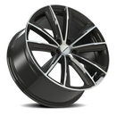 20x10.5 Vision 471 Splinter Gloss Black - Machined Wheel 5x112 ET30 CB66.56