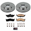 PowerStop OE Stock Replacement Low-Dust Ceramic Brake Pad and Rotor Kit