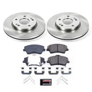 PowerStop OE Stock Replacement Low-Dust Ceramic Brake Pad and Rotor Kit