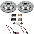 PowerStop OE Stock Replacement Low-Dust Ceramic Brake Pad and Rotor Kit