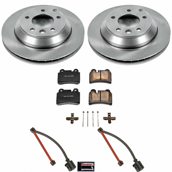 PowerStop OE Stock Replacement Low-Dust Ceramic Brake Pad and Rotor Kit