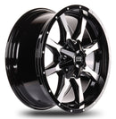 20x9 Mudder Trucker MT513 Breakover Black Machined 8x180 ET18 Wheel Rim-4