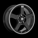 17x7 Motegi MR116 Black Wheel/Rim 5x108 5-108 5x4.25 17-7 ET40-1