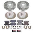 PowerStop Semi-Coated Rotor and Low-Dust Ceramic Brake Pad Kit