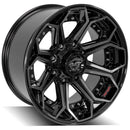 4Play Gen2 4P80R 20x10 Black Brushed Face Wheel 8x165.1 ET-24 CB124.9