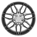 19" Replica Wheel CV03D Gunmetal Machined Wheel