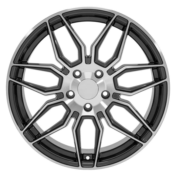19" Replica Wheel CV03D Gunmetal Machined Wheel