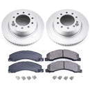 PowerStop Genuine Geomet Coated Rotor and Low-Dust Ceramic Brake Pad Kit