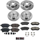 PowerStop OE Stock Replacement Low-Dust Ceramic Brake Pad and Rotor Kit