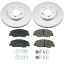 PowerStop Genuine Geomet Coated Rotor and Low-Dust Ceramic Brake Pad Kit